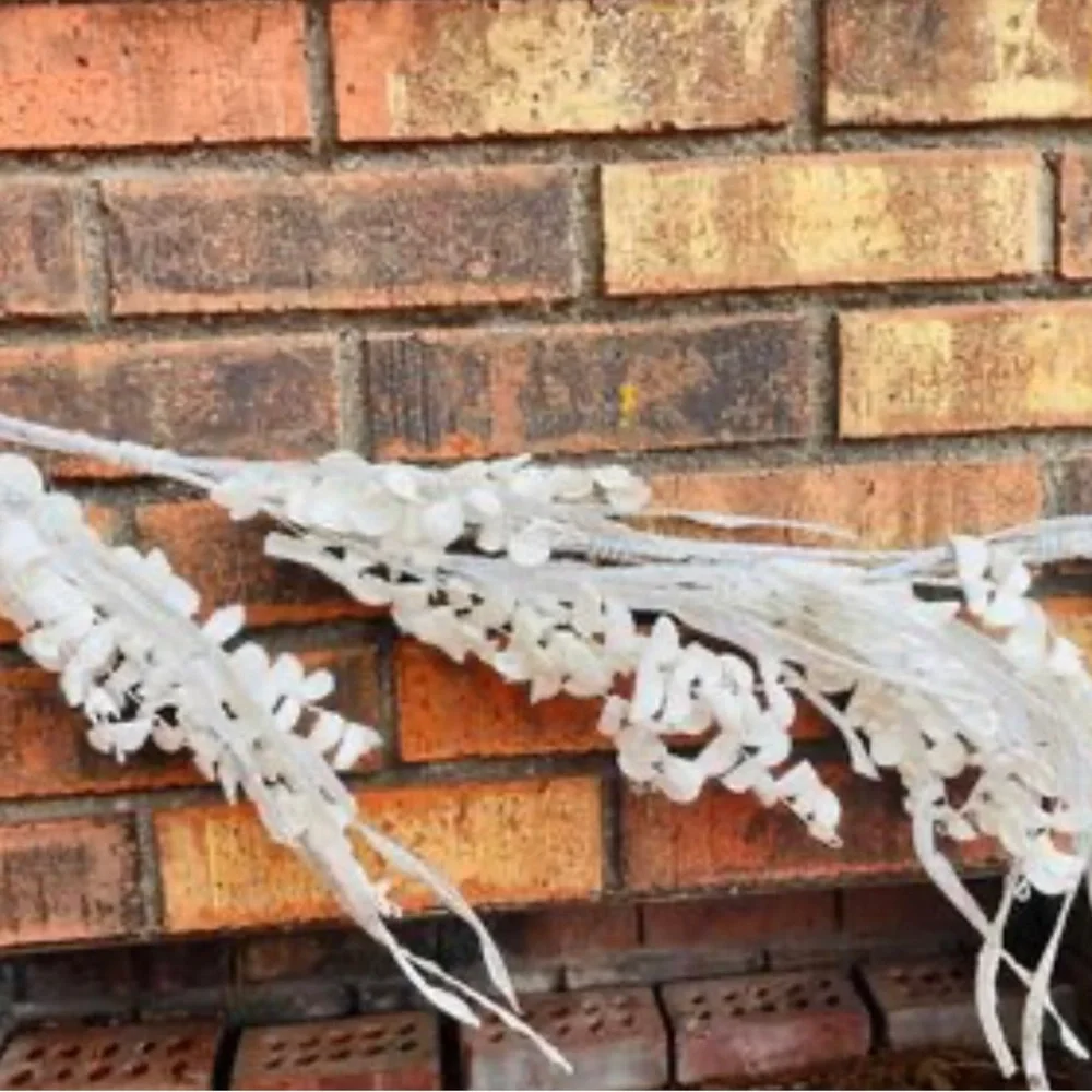 *Winter White Sparkle Eucalyptus Garland